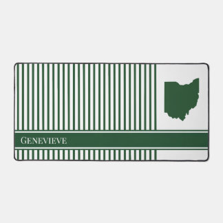 Ohio Grün Streifen Schreibtischunterlage