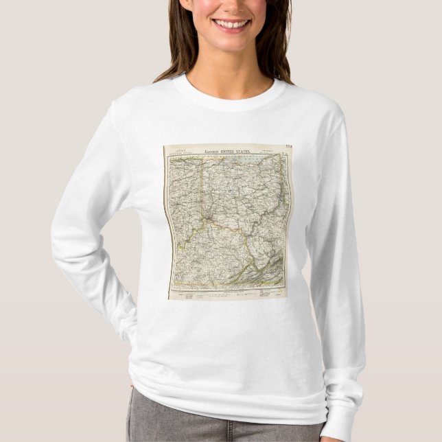 Ohio, Indiana, Kentucky, West Virginia T-Shirt (Vorderseite)