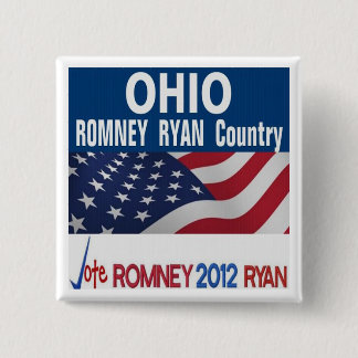 Ohio ist Romney Ryan Land-Knopf Button