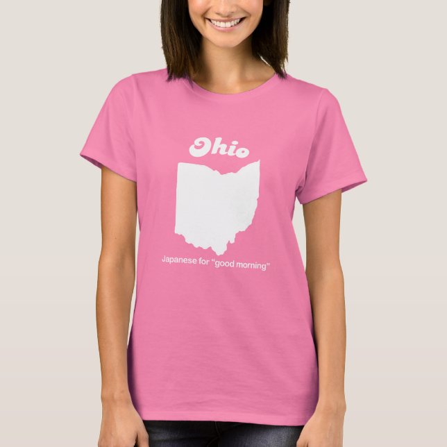 Ohio - Japanisch für guten morgendlichen T - Shirt (Vorderseite)