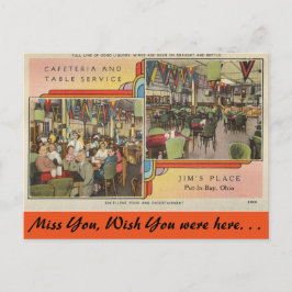 Ohio, Jim's Place Cafeteria, Put-in-Bay Postkarte