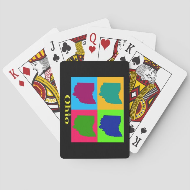 Ohio-Karte Spielkarten (Rückseite)