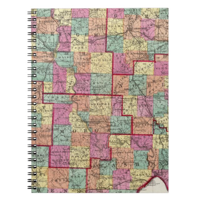 Ohio-Landkreis Notizblock (Vorderseite)