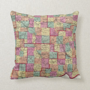 Ohio-Landkreise Kissen