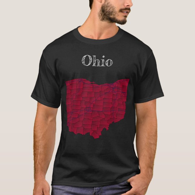 Ohio Landkreises & Interstates T-Shirt (Vorderseite)
