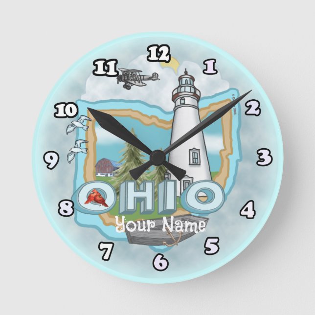 Ohio Lighthouse Uhr (Vorderseite)