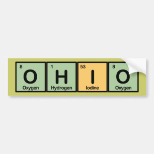 Ohio machte von den Elementen Autoaufkleber