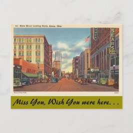 Ohio, Main Street, Akron Postkarte
