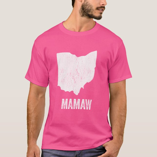 Ohio Mamaw Ohio Silhouette Staat Coolst Ohio Ohio  T-Shirt (Vorderseite)