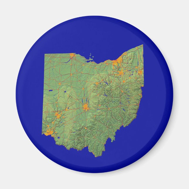 Ohio Map Magnet (Vorne)