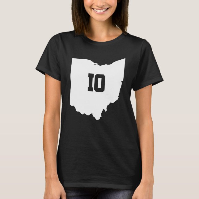 Ohio Map Matching Couple America Staat Wedding Tol T-Shirt (Vorderseite)