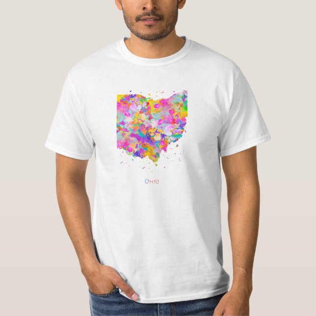 Ohio Map T Shirt (Vorderseite)