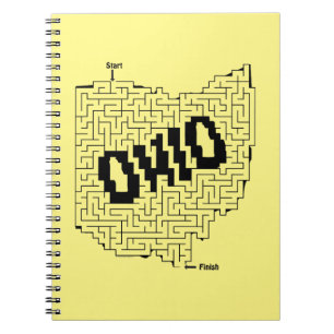 Ohio Maze Puzzle Notizblock