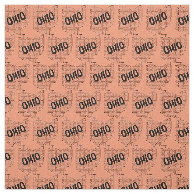 Ohio Maze Puzzle Stoff (Muster)