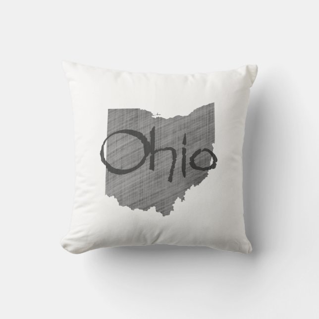 Ohio mit Khalkboard Hinterkopf Kissen (Vorderseite)