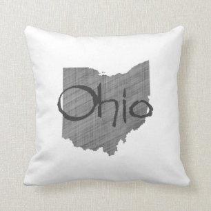 Ohio mit Khalkboard Hinterkopf Kissen