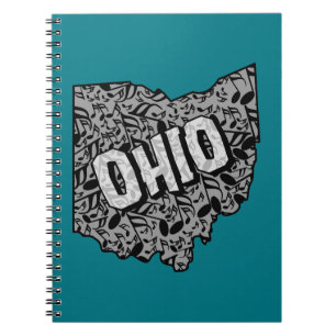 Ohio Musiknotens Notizblock