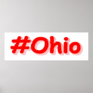 "#Ohio " Niedliches Design. Jetzt kaufen Poster