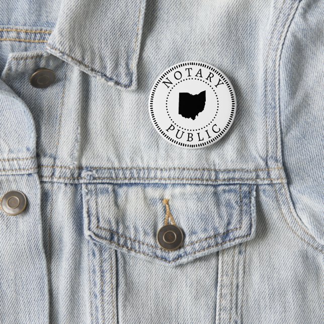 Ohio Notary Public Button (Beispiel)