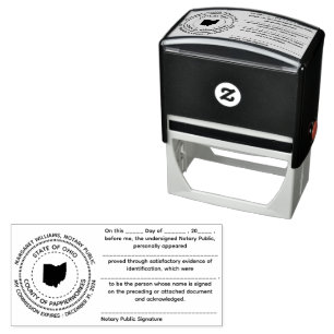 Ohio Notary Public Recognition Briefmarke Permastempel