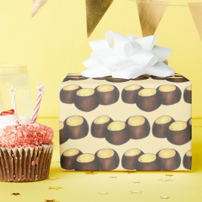Ohio OH Peanut Butter Buckeye Buck Eye Nut Candy Geschenkpapier (Geburtstagsparty)