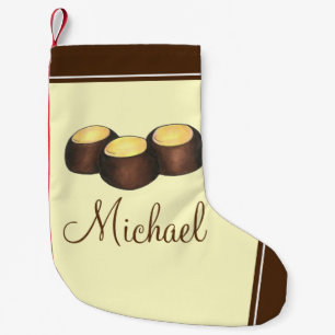 Ohio OH Peanut Butter Buckeye Buck Eye Nut Candy Kleiner Weihnachtsstrumpf