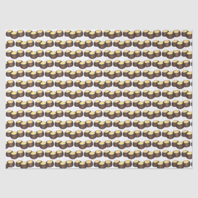 Ohio OH Peanut Butter Buckeye Buck Eye Nut Candy Seidenpapier (Vorderseite)