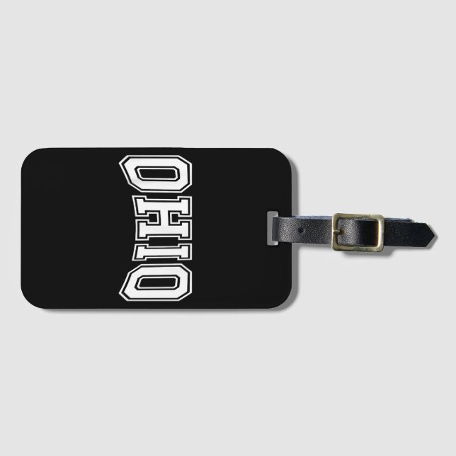 Ohio OH USA Gepäckanhänger (Vorderseite (Horizontal))