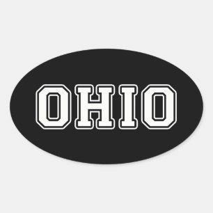 Ohio Ovaler Aufkleber