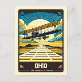 Ohio | Patriotischer Geist Vintag Postkarte
