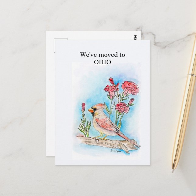 Ohio Postkarte (Vorderseite/Rückseite Beispiel)