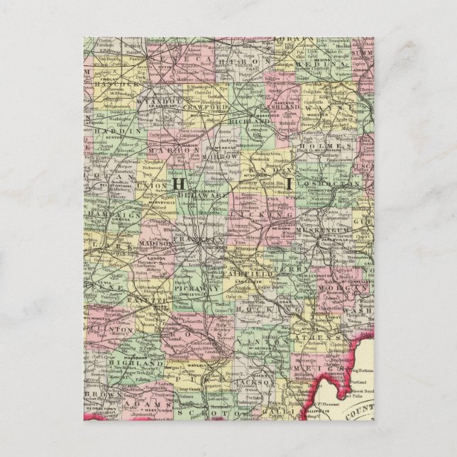 Ohio Postkarte (Vorderseite)