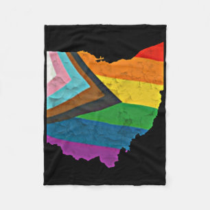 Ohio Pride Sticker Fleecedecke