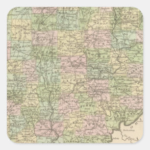 Ohio Quadratischer Aufkleber