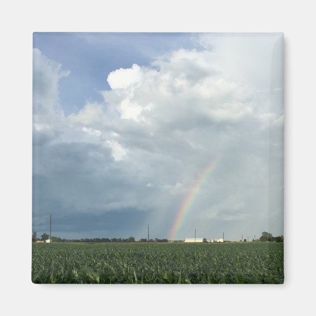 Ohio Rainbow Over Cornfield Magnet (Vorne)