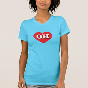 Ohio Red Heart - I Liebe OH T-Shirt