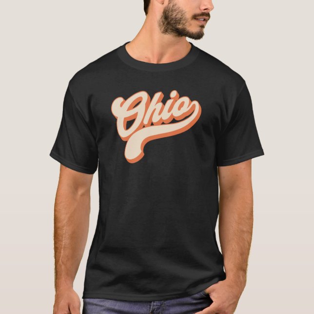 Ohio Retro T-Shirt (Vorderseite)