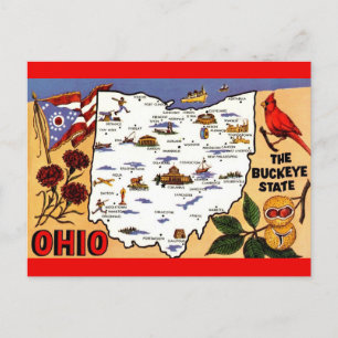 Ohio-Rosskastanien-Staatspostkarte Postkarte