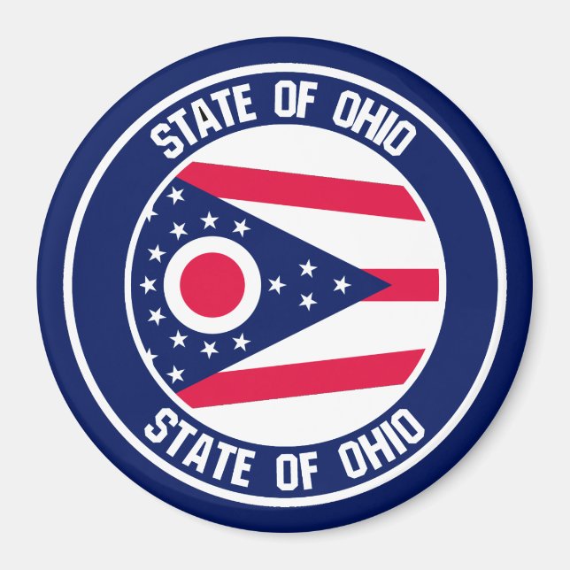 Ohio Round Emblem Magnet (Vorne)