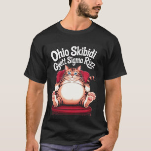 Ohio Skibidi Gyatt Sigma Rizz Chonk Katzen-Meme-Gr T-Shirt