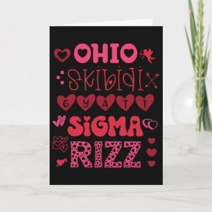 Ohio Skibidi Gyatt Sigma Rizz Valentinstag-Meme Karte