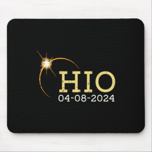 Ohio Solar Eclipse 2024 Totalität April 8 Frauen M Mousepad
