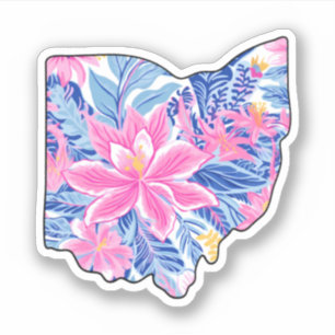 Ohio - Sommeraufkleber - Lilly Inspiriert Aufkleber