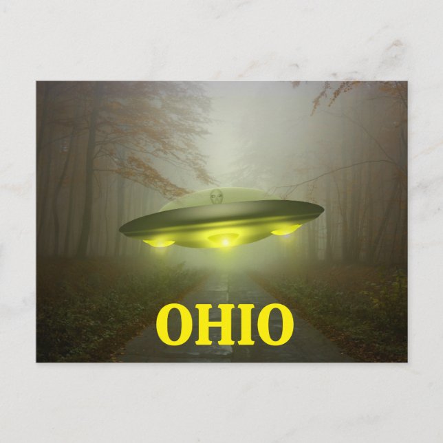 OHIO SPACESHIP UFO Postkarte (Vorderseite)