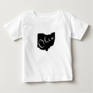 Ohio Staat Form Kontur - Ohio Karte Kontur Baby T-shirt