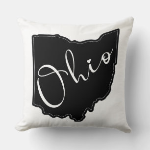 Ohio Staat Form Kontur - Ohio Karte Kontur Kissen