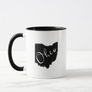 Ohio Staat Form Kontur - Ohio Karte Kontur Tasse