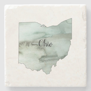 Ohio Staat Illustration Steinuntersetzer