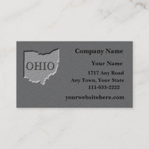 Ohio Staat Visitenkarte geschnitzter Stein Aussehe