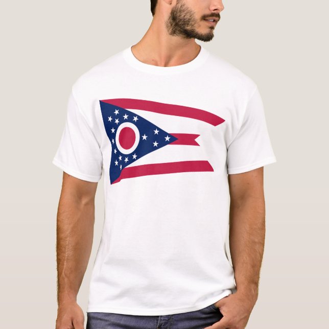 Ohio-Staats-Flagge T-Shirt (Vorderseite)